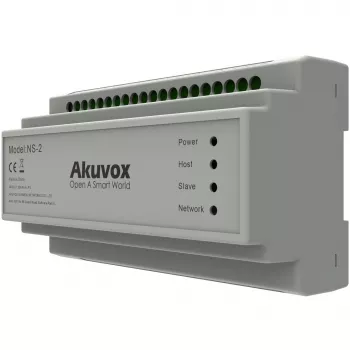 Akuvox NS-2 tinklo komutatorius Fast Ethernet (10/100) DIN bėgelis Pilka
