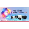 Hikvision Pro serijos ColorVu 4 MP motorizuota varifokalinė IP kulkos formos kamera, 2,8–12 mm, 1/1,8 colio CMOS, laidinė, vidaus / lauko, balta