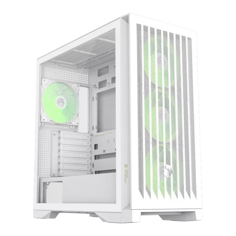 Gamemax Case | LEADER 2 WH | White | E-ATX | Power supply included No