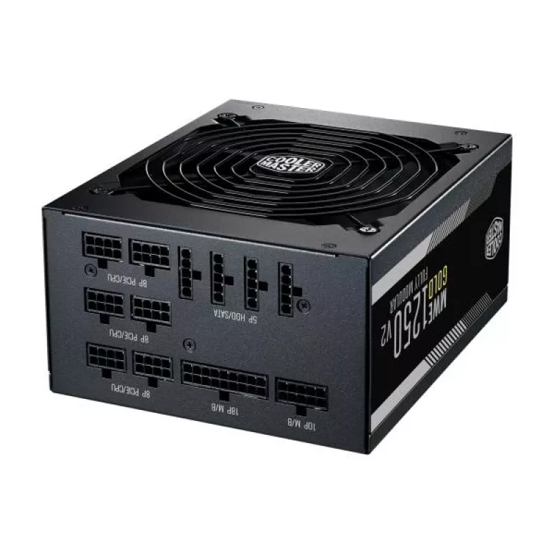 Cooler Master MPE-C501-AFCAG-EU MWE Gold V2, ATX 1250W, RTX Ready, modulinis, 140mm, juodas