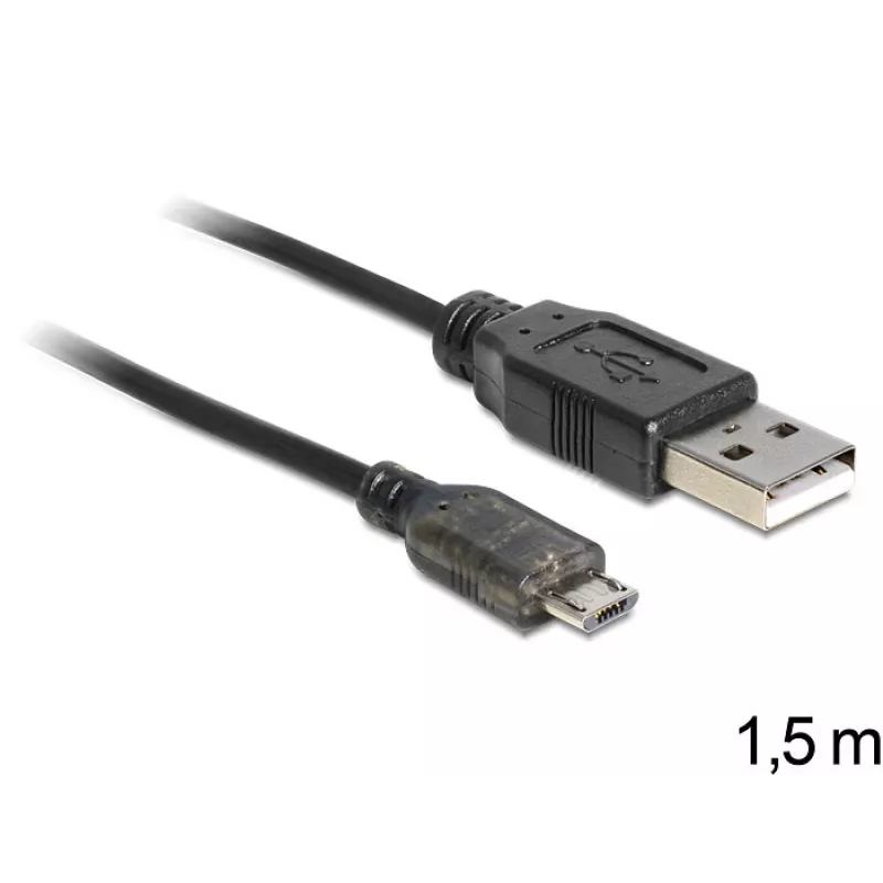 USB laidas DeLOCK USB 2.0-A - USB micro-B 1,5m