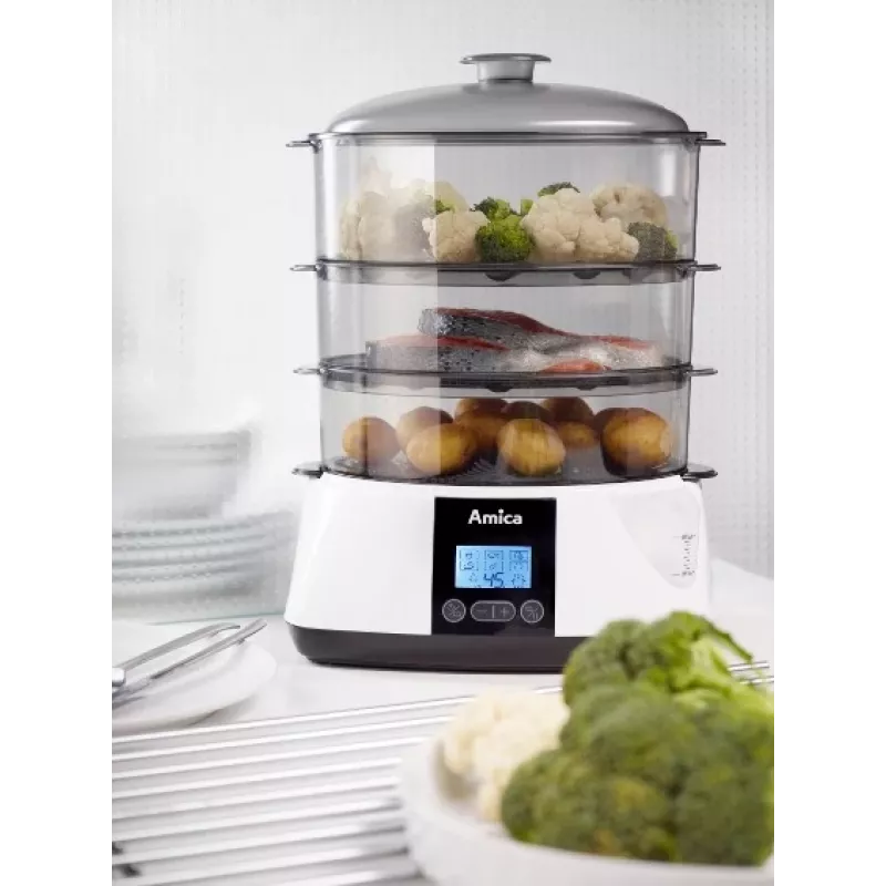 Optimum PT3011 Lunaris food steamer Juoda/Balta
