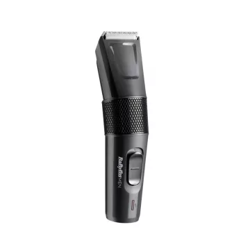 Plaukų kirpimo mašinėlė BABYLISS E786E, belaidė, įkraunama, 13 ilgio pakopų, 0,5–24 mm, nerūdijančio plieno peiliukai, juoda