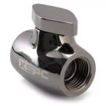 Rutulinis vožtuvas XSPC G1/4, žalvarinis korpusas su juodo chromo apdaila, modelis WASC-504