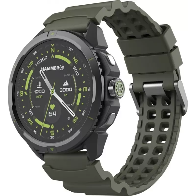 Hammer Watch 2 | Išmanusis laikrodis | AMOLED | 1,5” | Karinė versija