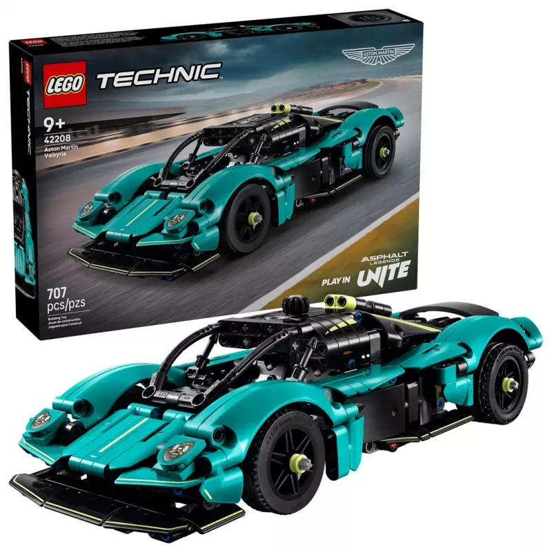 LEGO Technic konstruktorius Aston Martin Valkyrie modelis masteliu 1:8, 707 dalys, rekomenduojamas amžius 9+