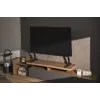 Grindinis TV stovas GEMBIRD TVS-D90F-01 45–90 colių televizoriams, plieninis, fiksuoto aukščio, VESA 200x200–800x400, maks. apkrova 60 kg, 970×800×525 mm