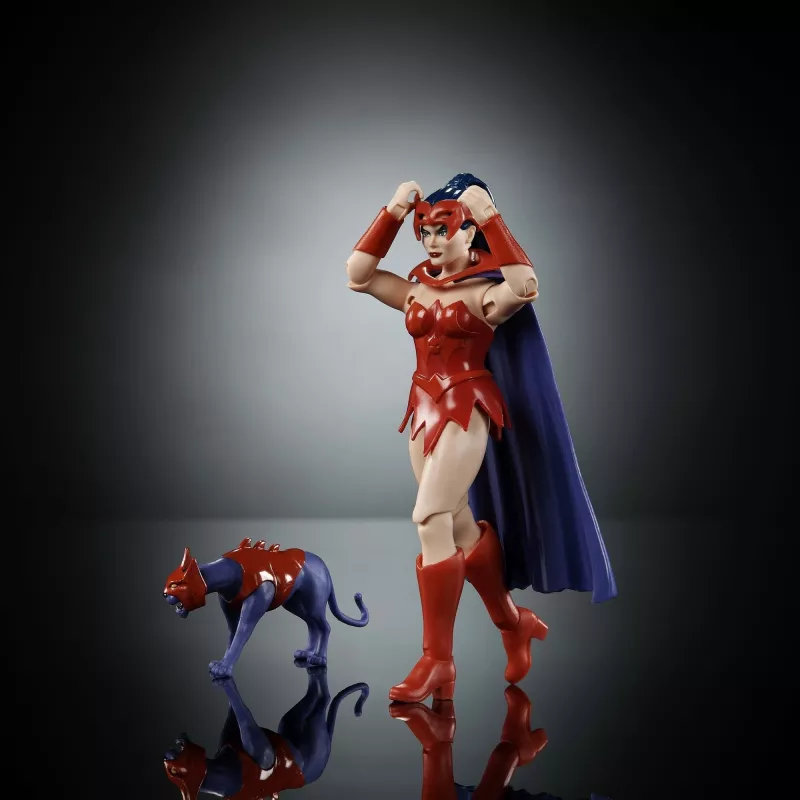 Veiksmo figūrėlė MATTEL MotU Origins Catra 5,5 colio – kolekcionuojama lankstoma figūrėlė