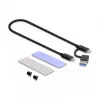 SSD korpusas DeLOCK External USB Type-C Combo Enclosure for M.2 NVMe PCIe or SATA SSD tool free