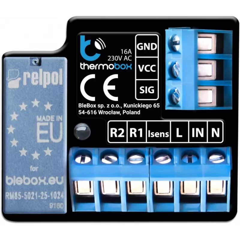 Šildymo modulis bleBox Thermobox Smart Control Wi‑Fi, modelis thermobox