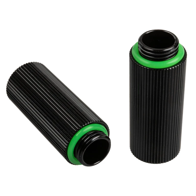 Adapteris G1/4 colio vyriškas į G1/4 colio moterišką, BitsPower Touchaqua, tiesus 40 mm, juodas (2 vnt.)