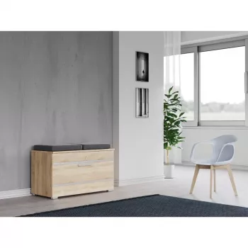 Uždara batų spintelė Top e Shop OPAL SZAFKA SONOMA — ąžuolas, 850×450 mm, medžio drožlių plokštė, 16 mm rėmas
