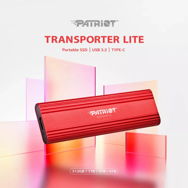 SSD diskas 4TB Transporter Lite 1000/1000 MB/s Type-C