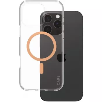 PanzerGlass CARE Urban Combat skaidrus dėklas su Peachy MagSafe iPhone 16 Pro Max