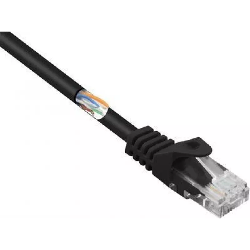 Renkforce RF-5044018 tinklo kabelis, juodas, 3 m, Cat5e U/UTP (UTP) (RF-5044018)