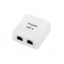 Lanberg OS6-0002-W kabelis Interface/Gender Adapter 2 X RJ-45 Balta (OS6-0002-W)