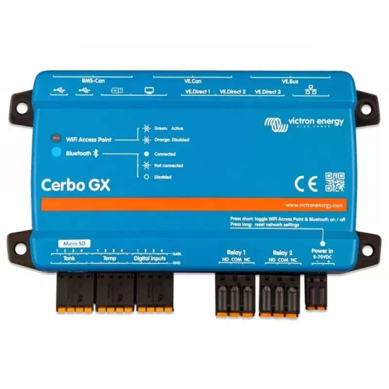 Cerbo GX MK2 Victron Energy BPP900450110 pažangi stebėjimo sistema su nuotoliniu ryšiu ir ekrano palaikymu