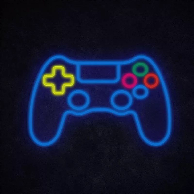 Laidinis USB žaidimų pultas MANTA SNL63MT Neon Lights — PC valdiklis su USB jungtimi