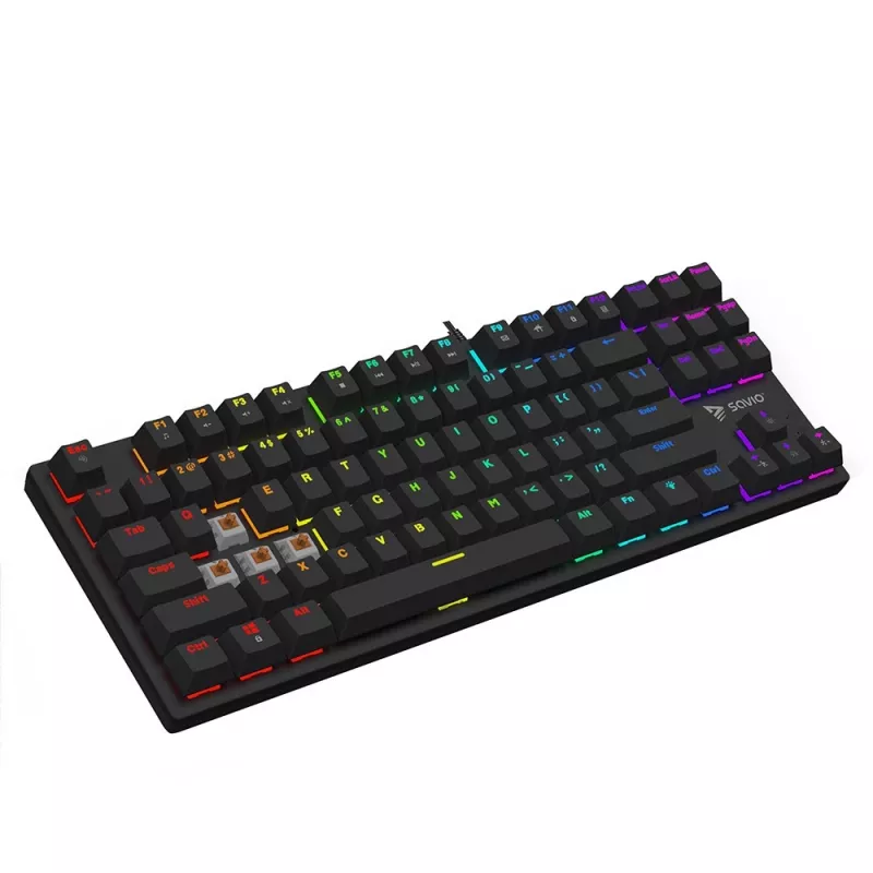 Savio Mechanical klaviatūra RGB Tempest X2 Outemu Brown