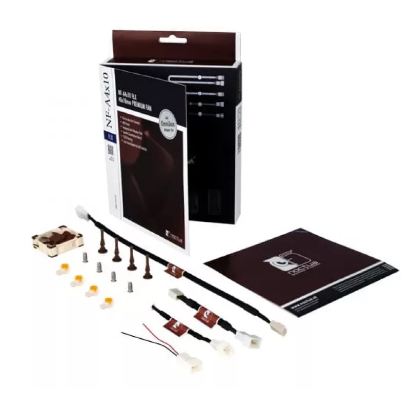 Noctua ventiliatorius NF-A4x10 5V — 40×40×10 mm, 3 kontaktų, 4500 aps./min., 8,2 m³/h, 5 V