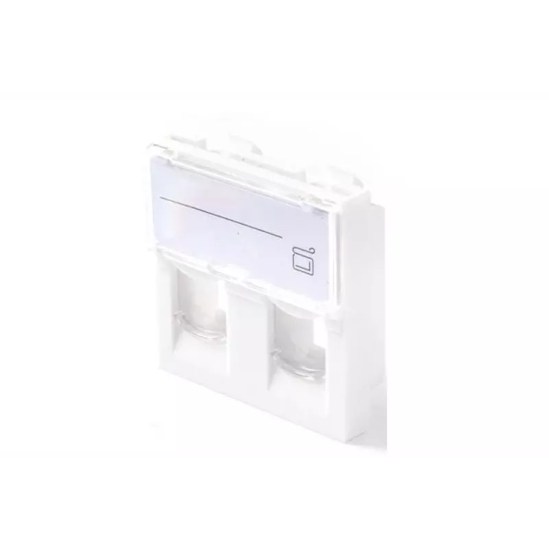 Sieninis lizdas „Lanview LKS830“ 45x45 mm, 2 prievadų, Ethernet