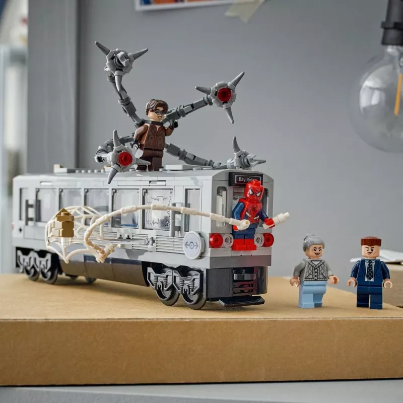 Konstruktorius LEGO Marvel Super Heroes 76321 Spider-Man Doc Ock Subway Showdown, 393 dalys, 4 minifigūrėlės, amžius 9+