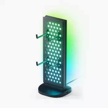 Nanoleaf Pegboard apšviestas stalo dokas