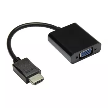 Adapteris HDMI į VGA, HDMI kištukas prie VGA lizdo, 3,5 mm stereolizdas, juodas, Good Connections® (HDMI-AD21)