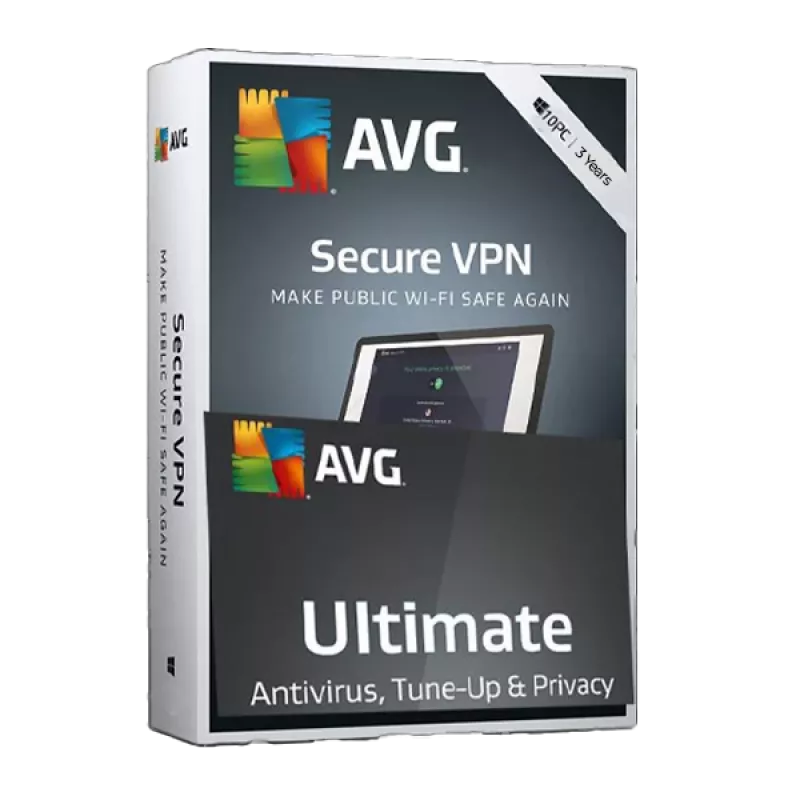 AVG Ultimate + VPN | 10 įrenginių | 3 metai | Pasaulinė