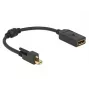 DisplayPort laidas DeLOCK 62638 Mini DisplayPort 0,25 m juodas