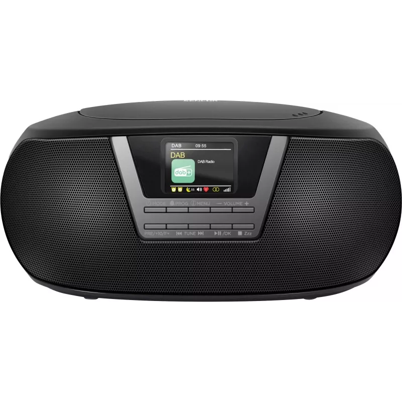 Muzikinė sistema SENCOR SPT6200DB su CD/MP3, USB, Bluetooth 5.3 ir DAB+ imtuvu, 3W RMS, 1,77 colio TFT ekranu