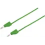 VOLTCRAFT Bandymo laidas [4 mm kištukas – 4 mm kištukas] 1 m Žalias MSB-300 (MSB-300-1-GR)