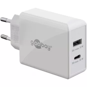 Goobay Dual USB-C™ PD (Power Delivery) Fast Charger (30 W) (61674)