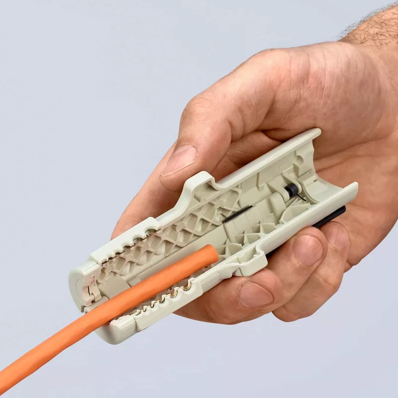 Knipex 16 65 125 SB kabelių nuėmimo įrankis Pilka