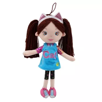 TULILO Zosia skudurinė lėlė 35 cm — minkštas medžiaginis žaislas, 35 cm aukštis