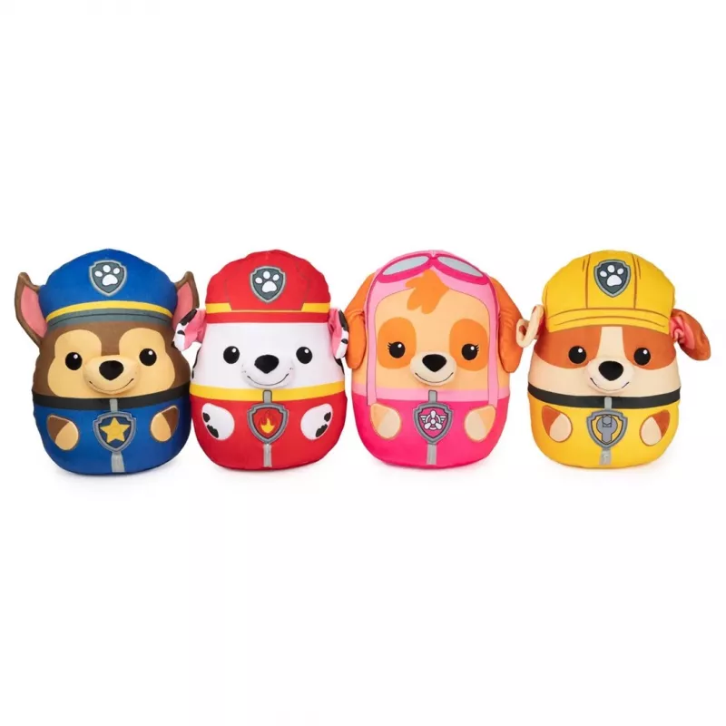 PAW Patrol Skye Squish Plush, oficialus žaislas iš populiaraus animacinio filmuko, minkštas pliušinis gyvūnas vaikams nuo 1 metų, 12 colių
