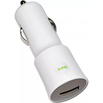 HTC automobilinis įkroviklis CC C120, USB, 1000mA, baltas, OEM (CC C120)