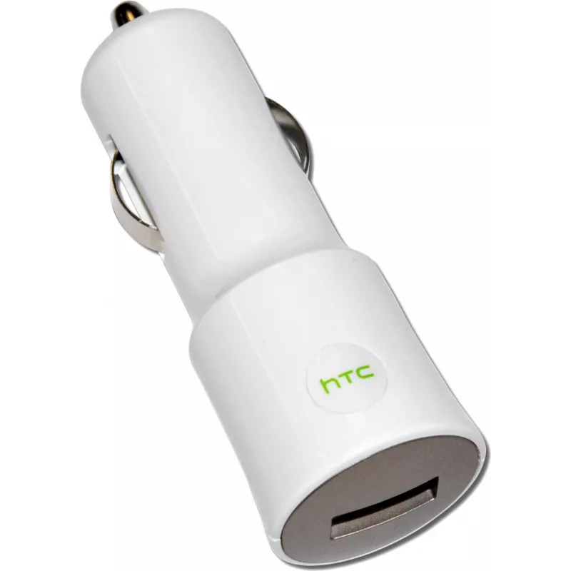 HTC automobilinis įkroviklis CC C120, USB, 1000mA, baltas, OEM (CC C120)