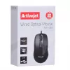 Activejet AMY-083 laidinė USB pelė (optinė; 1000 DPI; juoda)
