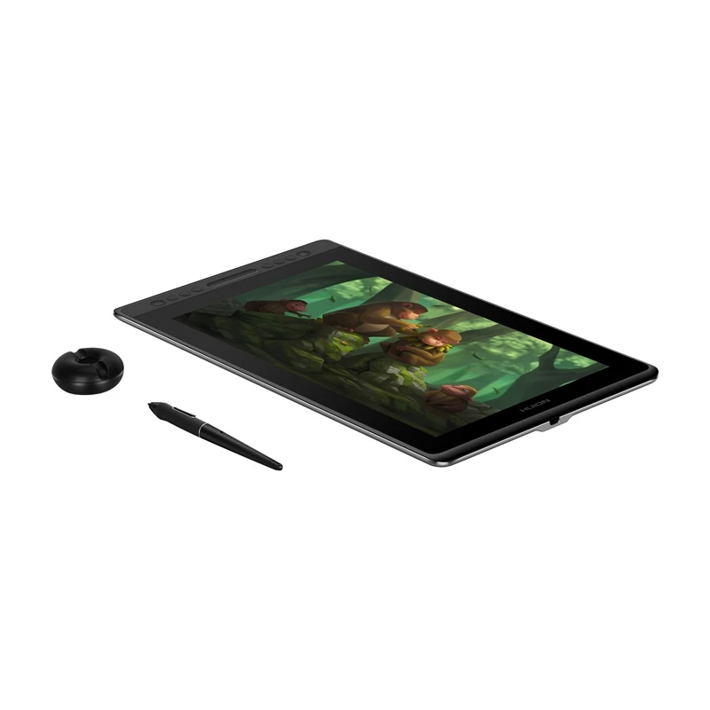 Grafinė planšetė HUION Kamvas Pro 16 — 15,6 col. IPS, 1920×1080, 344,2×193,6 mm darbo sritis, 8192 slėgio lygių, laidinis USB