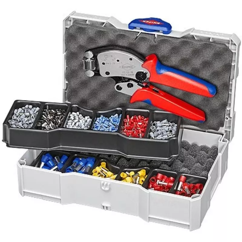 Kabelių užspaudimo įrankių rinkinys Knipex 97 90 13 Įvairiaspalvis