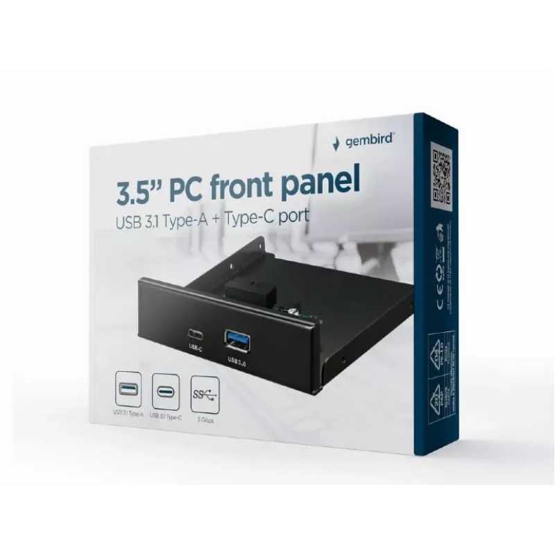 Priekinio korpuso priedas 3,5 SKYDAS / USB 2P FDI3-U3C-01 Gembird