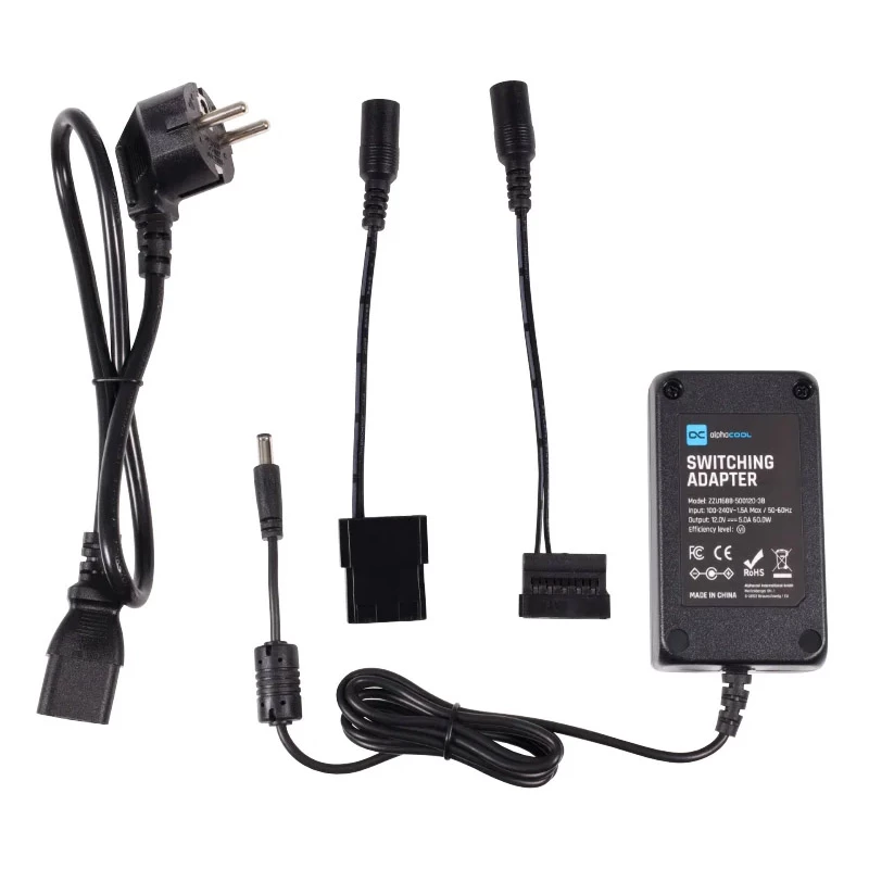 Kabelio adapteris Alphacool 15734 juodas, skirtas ES Orbiter 360 TS