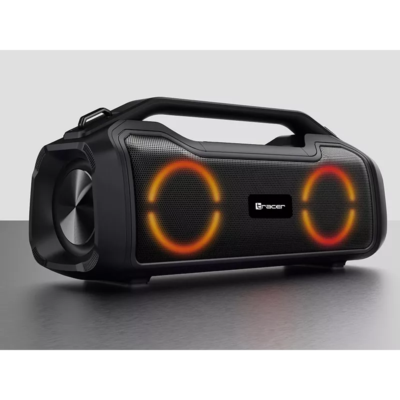 Stereo nešiojamas garsiakalbis TRACER BigBoy TWS Bluetooth 40W RMS, Bluetooth 5.3, 12h baterija, juodas