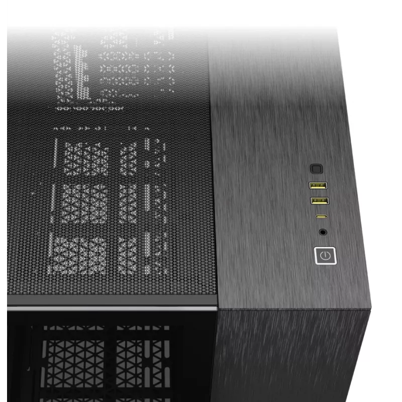 PC korpusas Corsair CC-9011287-WW Midi bokštas, aliuminis, juodas