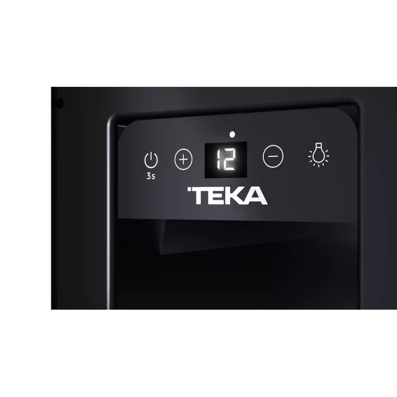 Teka RVU 10008 GBK termoelektrinis vyno aušintuvas įmontuojamas juodas 8 buteliai (-ų)