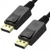 DisplayPort laidas Unitek Y-C609BK — 3 m, kištukas-kištukas, juodas