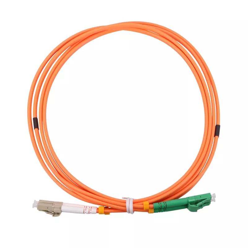 komutacinis kabelis Extralink LC/UPC - LC/APC daugiamodis OM2 dvipusis 3mm 2m