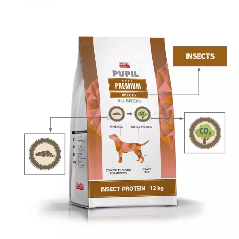 PUPIL Premium Insects - sausas šunų maistas - 12kg