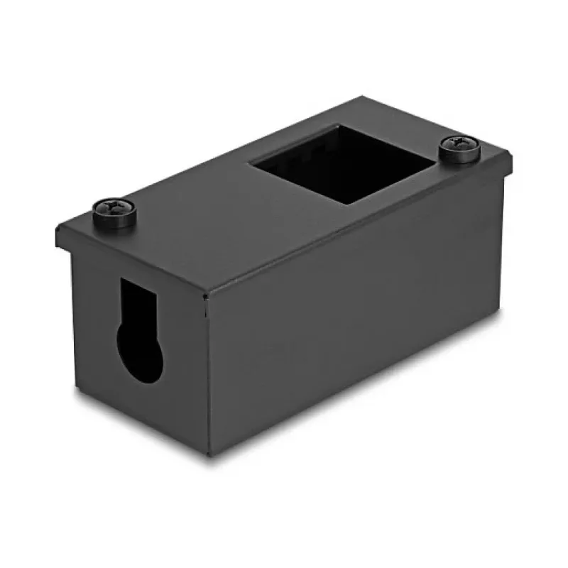 DELOCK Easy 45 modulių laikiklis, metalinis, juodas, 2x22,5x45 mm arba 1x45x45 mm